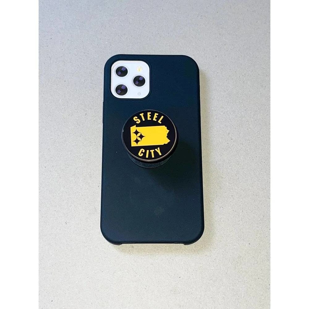 Steelers Football Team Phone Accessory With Super Strong Glue